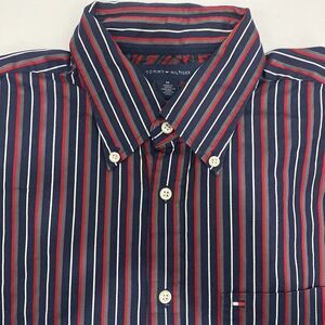 TOMMY HILFIGER long sleeve men’s striped button down shirt